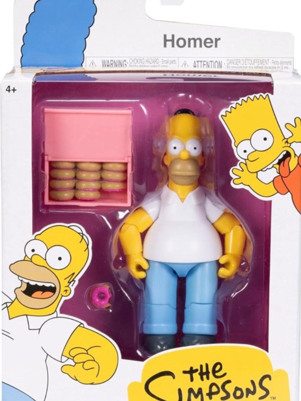 The Simpsons Homer Simpson 5" Figure JAKKS Pacific Donut Box NEW